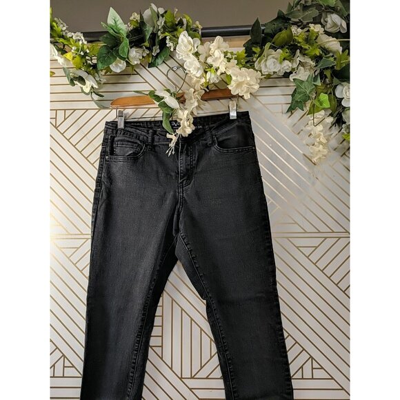 V 1969 Women's  Italia Abbigliamento Sportivo SRL Skinny Jeans Black Size 30/10 - Picture 4 of 10